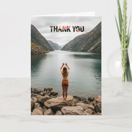 Custom photo thank you cards with envelopes サンキューカード (正面)