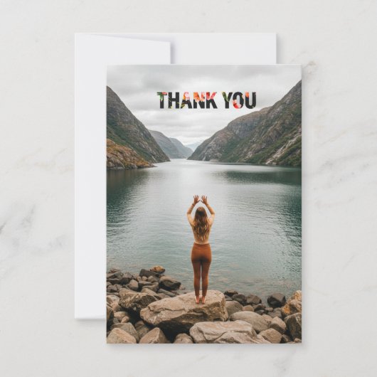 Custom photo thank you cards with envelopes サンキューカード (正面)