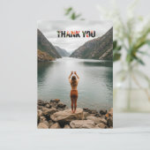 Custom photo thank you cards with envelopes サンキューカード (スタンド正面)