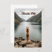 Custom photo thank you cards with envelopes サンキューカード (正面/裏面)