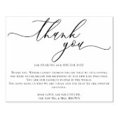 Custom Photo Thank You large scale ラバースタンプ (インプリント)