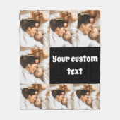 Custom Photo Throw Blanket – Personalized Picture  フリースブランケット (正面)