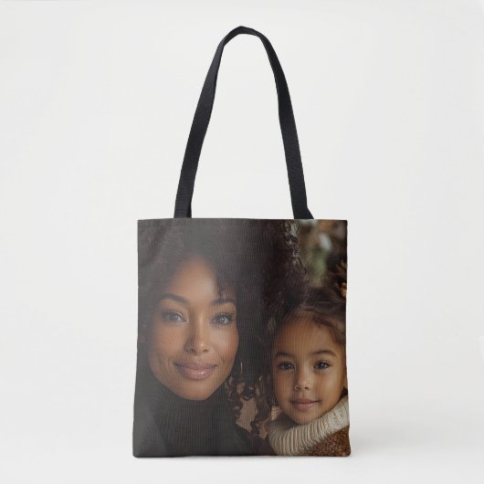 Custom photo tote all over print トートバッグ (正面)