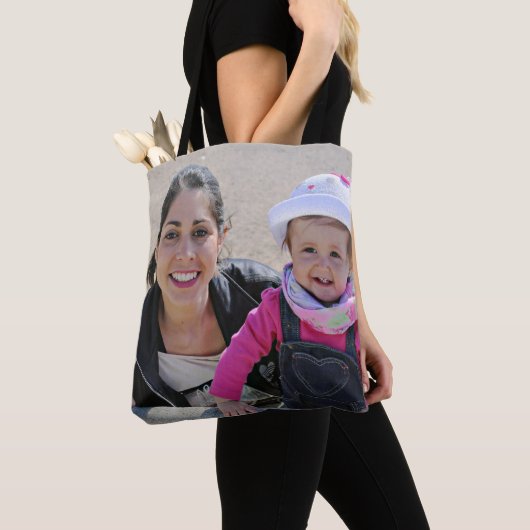 Custom photo tote for mom トートバッグ (クローズアップ)