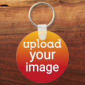 Custom Photo Upload  キーホルダー (正面)