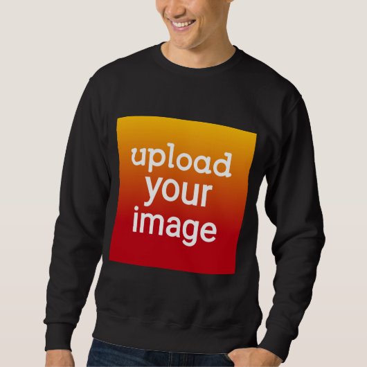 Custom Photo Upload T-Shirt – Personalized Upload スウェットシャツ (正面)