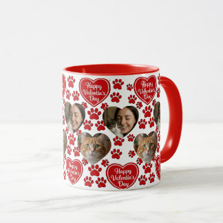 Custom Photo Valentine’s Day Cat Lover Mug  マグカップ