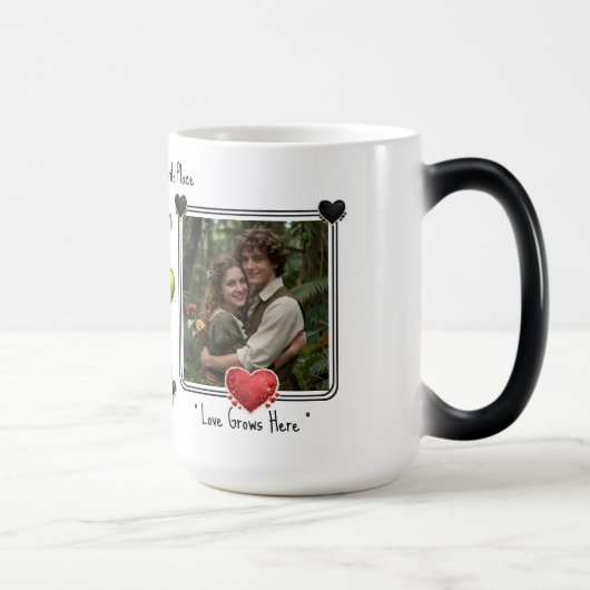 Custom Photo Valentines Coffee Mugs Online Dating モーフィングマグカップ (右)