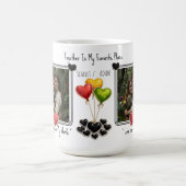 Custom Photo Valentines Coffee Mugs Online Dating モーフィングマグカップ (中央)