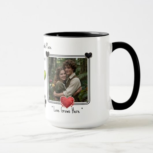 Custom Photo Valentines Coffee Mugs Online Dating モーフィングマグカップ (右)