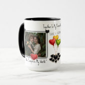 Custom Photo Valentines Coffee Mugs Online Dating モーフィングマグカップ (正面左)