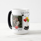 Custom Photo Valentines Coffee Mugs Online Dating モーフィングマグカップ (正面左)