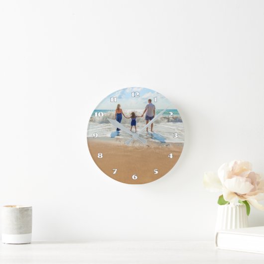 Custom Photo Wall Clock ラウンド壁時計 (ホーム)
