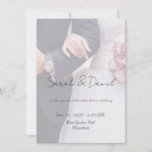 Custom Photo Wedding Invitation Card 招待状 (正面)
