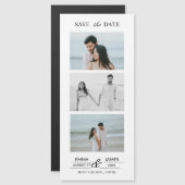 Custom Photo Wedding Save the Date magnet (正面/裏面)