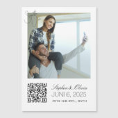 Custom Photo Wedding Save the Date magnet (正面)