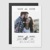 Custom Photo Wedding Save the Date magnet (正面/裏面)