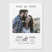 Custom Photo Wedding Save the Date magnet (正面)