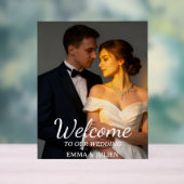 Custom Photo Wedding Welcome Foam Board Sign アクリルサイン (ニュートラル)