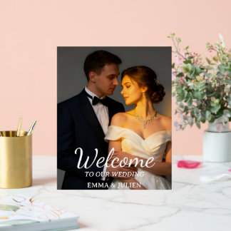 Custom Photo Wedding Welcome Foam Board Sign アクリルサイン