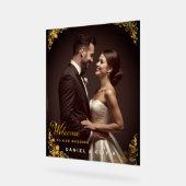 Custom Photo Wedding Welcome Sign Foam Board アクリルサイン (傾斜)