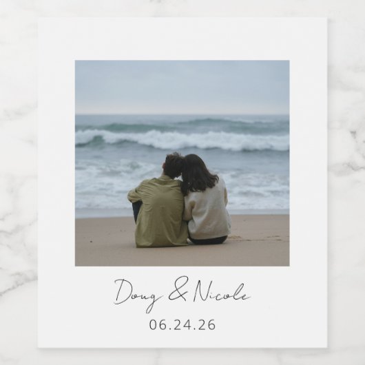 Custom Photo Wine Label ワインラベル (シングルラベル)