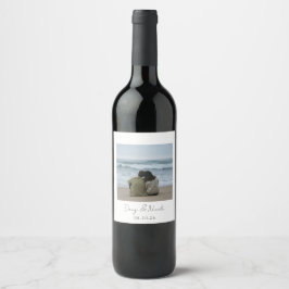 Custom Photo Wine Label ワインラベル
