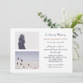 Custom Photo | Winter Memorial Service 招待状 (スタンド正面)