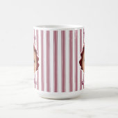 Custom Photo With Stripes Pattern Mug For Dad コーヒーマグカップ (中央)