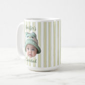 Custom Photo With Stripes Pattern Mug For Dad コーヒーマグカップ (正面左)