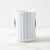 Custom Photo With Stripes Pattern Mug For Dad コーヒーマグカップ (中央)
