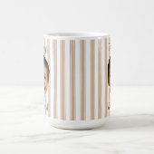 Custom Photo With Stripes Pattern Mug For Dad コーヒーマグカップ (中央)
