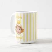 Custom Photo With Stripes Pattern Mug For Dad コーヒーマグカップ (正面左)