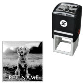 Custom Photo With Your Pet Dog Name Picture On セルフインキングスタンプ (インサイチュ)