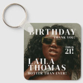 Custom Photos Birthday Party Magazine Cover キーホルダー (正面)