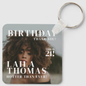 Custom Photos Birthday Party Magazine Cover キーホルダー (裏面)