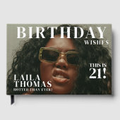 Custom Photos Birthday Party Magazine Cover ゲストブック (正面)