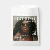 Custom Photos Birthday Party Magazine Cover フェイバーバッグ (正面)