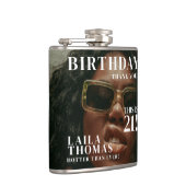 Custom Photos Birthday Party Magazine Cover フラスク (右)