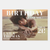 Custom Photos Birthday Party Magazine Cover ラッピングペーパーシート (正面2)