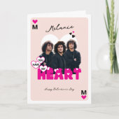 Custom Photos Boyfriend to Girlfriend Valentine カード (正面)