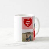 Custom Photos Hearts Graphic Valentine's Day コーヒーマグカップ (正面右)