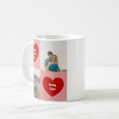 Custom Photos Hearts Graphic Valentine's Day コーヒーマグカップ (正面左)