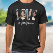 Custom Photos Love My Girlfriend Romantic Template Tシャツ