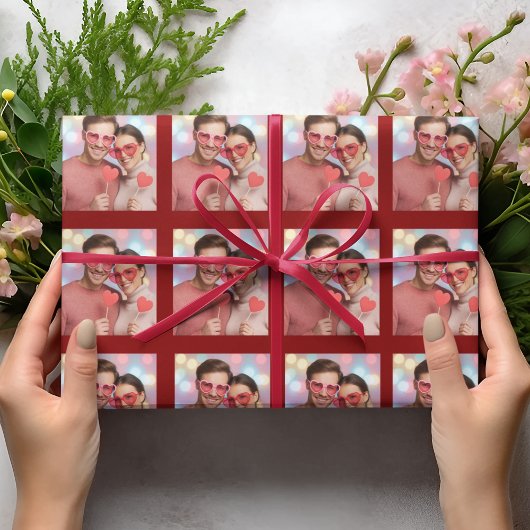 Custom Photos Valentine's Day Wrapping Paper  ラッピングペーパー