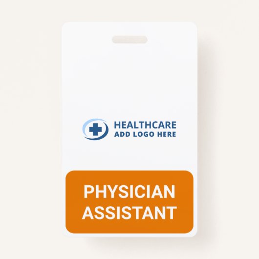 Custom Physician Assistant Recognition Companion バッジ (正面)