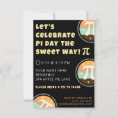 Custom Pi Day Pie Party Invitation Template Card 招待状 (正面)
