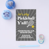 Custom Pickleball Flyers Team Club Event Group チラシ (シングル)