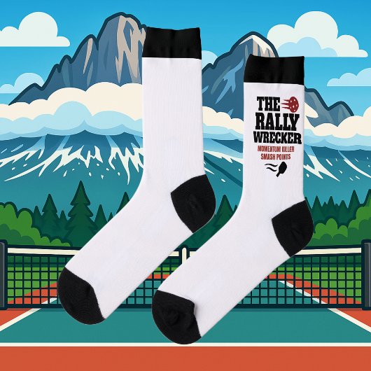 Custom Pickleball Rally Wrecker Crew Socks ソックス