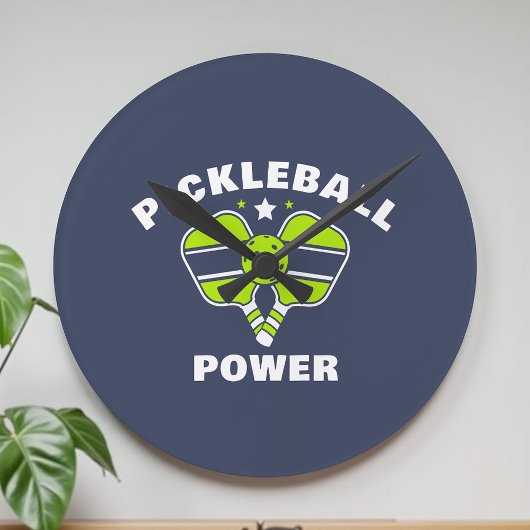 Custom Pickleball Team ラウンド壁時計